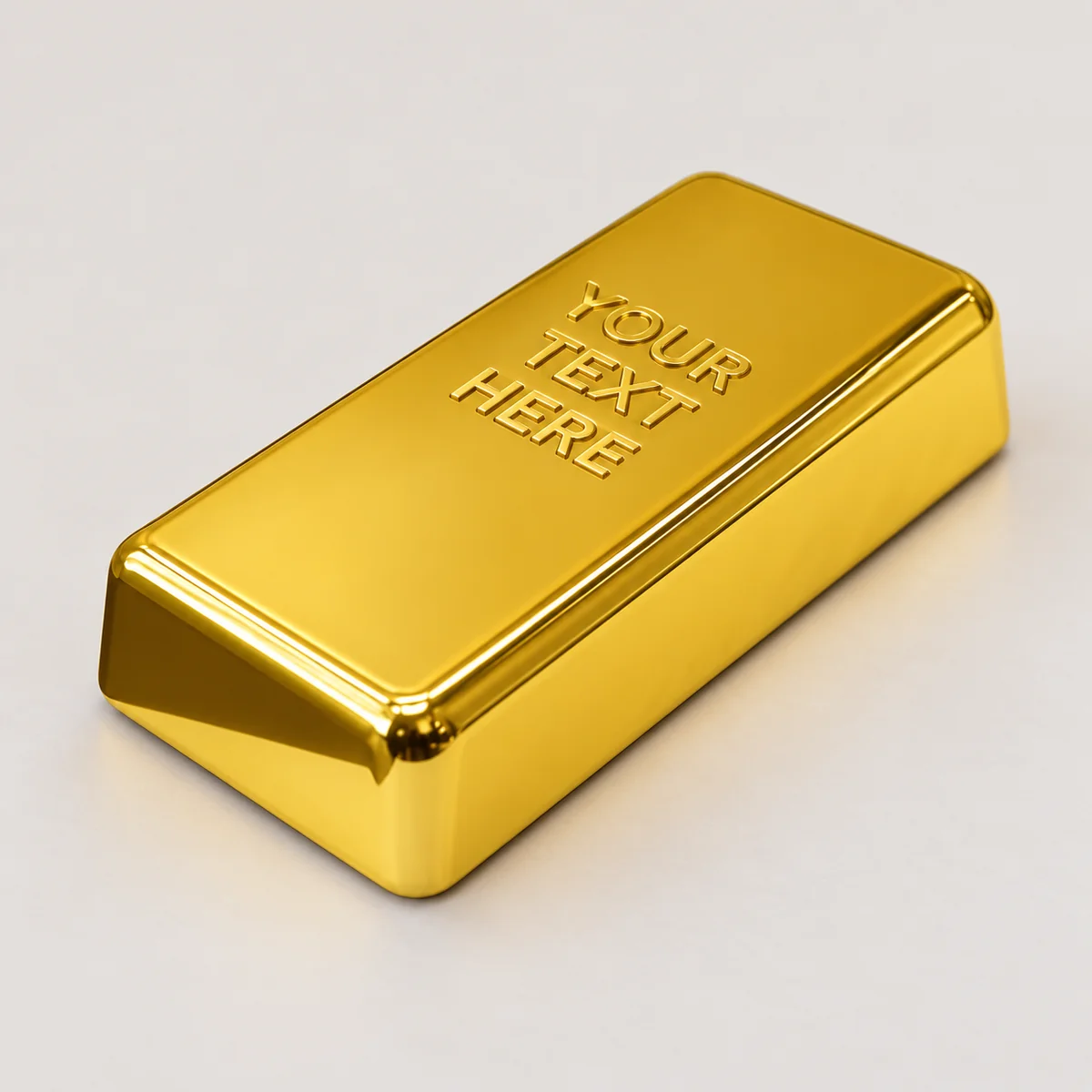 Gold Tone Bar Paper Weight